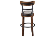 Valebeck Brown Bar Height Bar Stool - DMV FurnitureBarstool