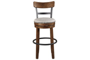 Valebeck Brown Bar Height Bar Stool - DMV FurnitureBarstool