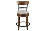 Valebeck Brown Counter Height Bar Stool - DMV FurnitureBarstool