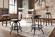 Valebeck Brown/Black Counter Height Bar Stool (Set of 2) - DMV FurnitureBarstool