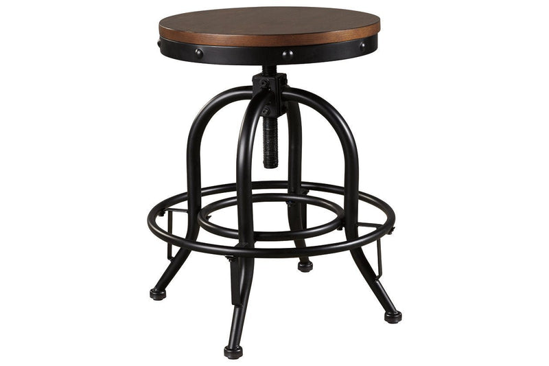 Valebeck Brown/Black Counter Height Bar Stool (Set of 2) - DMV FurnitureBarstool