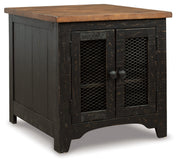 Valebeck Coffee Table with 1 End Table in Black/Brown - PKG008770