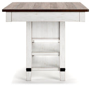 Valebeck Counter Height Dining Table and 6 Chairs - D546D35