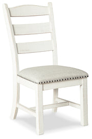 Valebeck Dining Table and 8 Chairs in White/Brown - PKG002021