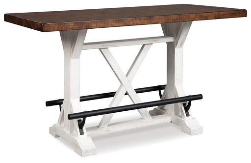 Valebeck Multi Counter Height Dining Table and 8 Barstools - D546D30