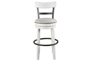 Valebeck White Bar Height Bar Stool - DMV FurnitureBarstool