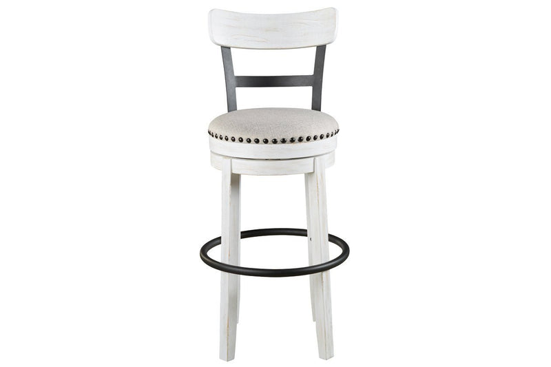 Valebeck White Bar Height Bar Stool - DMV FurnitureBarstool