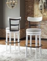 Valebeck White Bar Height Bar Stool - DMV FurnitureBarstool