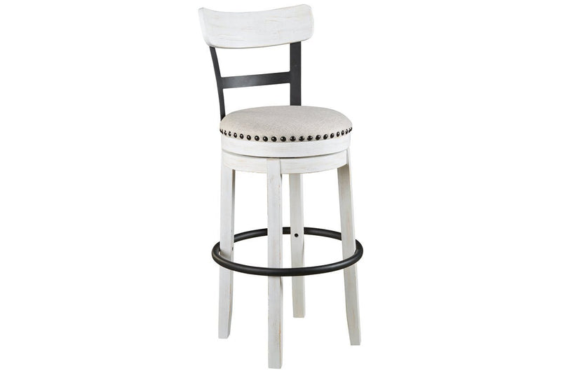 Valebeck White Bar Height Bar Stool - DMV FurnitureBarstool