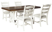Valebeck White - Brown Dining Room Set - DMV FurnitureDining Room Set