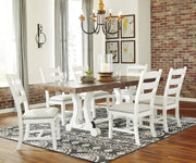 Valebeck White - Brown Dining Room Set - DMV FurnitureDining Room Set