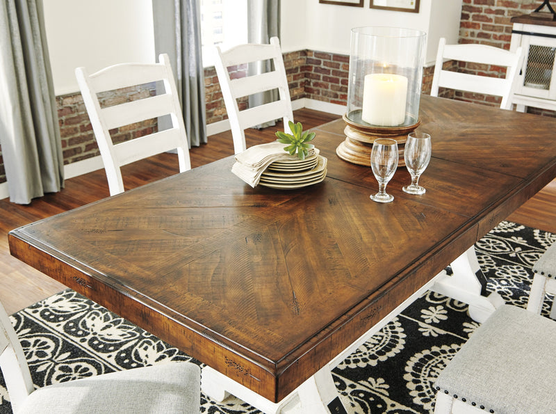Valebeck White - Brown Dining Room Set - DMV FurnitureDining Room Set