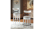 Valebeck White Counter Height Bar Stool - DMV FurnitureBarstool
