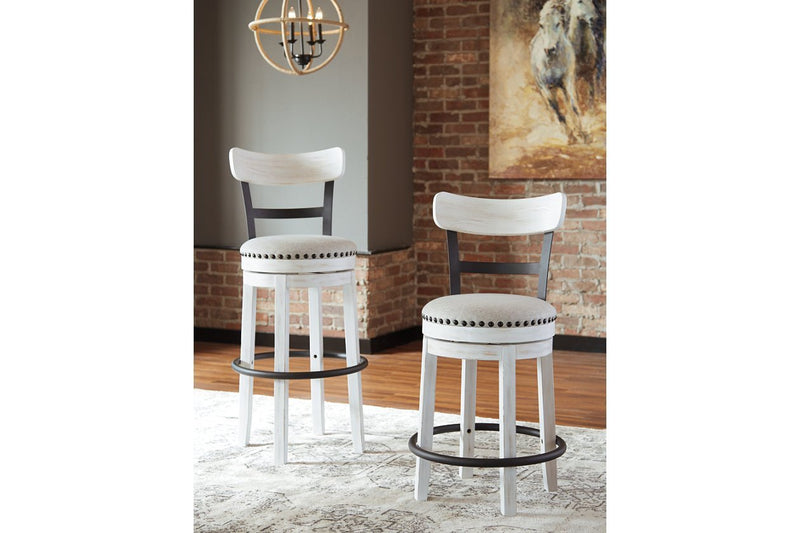 Valebeck White Counter Height Bar Stool - DMV FurnitureBarstool