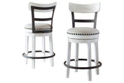 Valebeck White Counter Height Bar Stool - DMV FurnitureBarstool