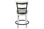 Valebeck White Counter Height Bar Stool - DMV FurnitureBarstool