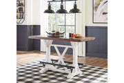 Valebeck White/Brown Counter Height Dining Table - DMV FurnitureCounter Height Table