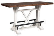Valebeck White/Brown Counter Height Dining Table - DMV FurnitureCounter Height Table