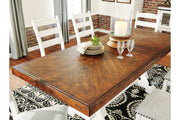 Valebeck White/Brown Dining Table - DMV FurnitureDining Table