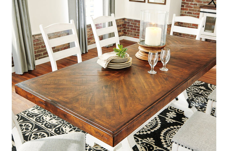 Valebeck White/Brown Dining Table - DMV FurnitureDining Table