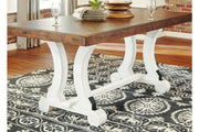 Valebeck White/Brown Dining Table - DMV FurnitureDining Table