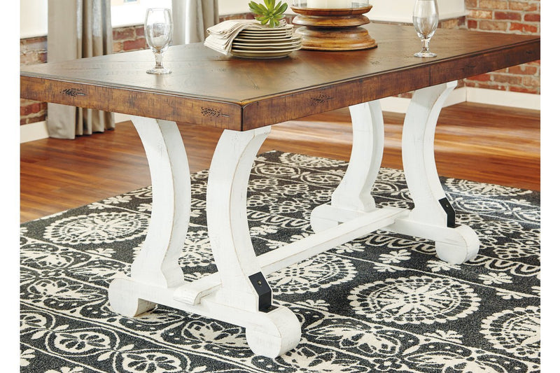 Valebeck White/Brown Dining Table - DMV FurnitureDining Table