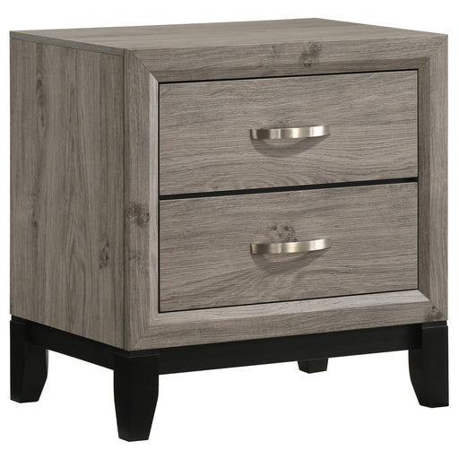 Valen 2-drawer Nightstand Bedside Table Light Taupe - 215912