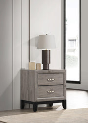 Valen 2-drawer Nightstand Bedside Table Light Taupe - 215912