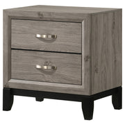 Valen 2-drawer Nightstand Bedside Table Light Taupe - 215912