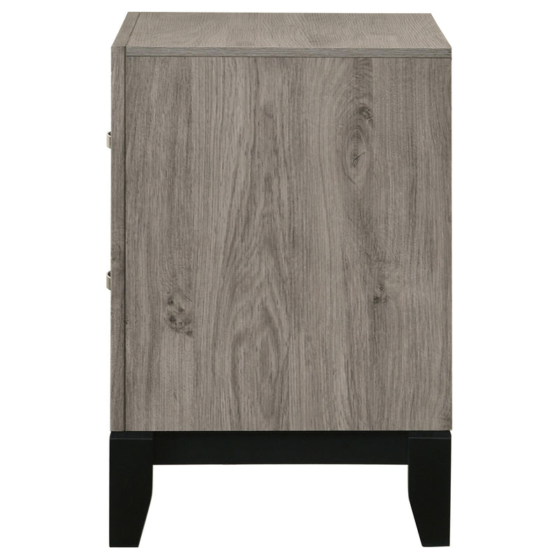 Valen 2-drawer Nightstand Bedside Table Light Taupe - 215912