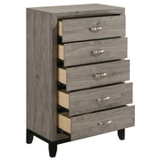 Valen 5-drawer Bedroom Chest of Drawers Light Taupe - 215915