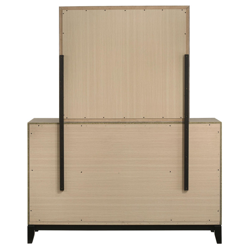 Valen 6-drawer Bedroom Dresser and Mirror Light Taupe - 215913M