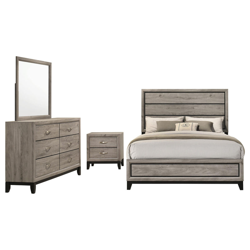 Valen Four-piece California King Bedroom Set Light Taupe - 215911KW-S4