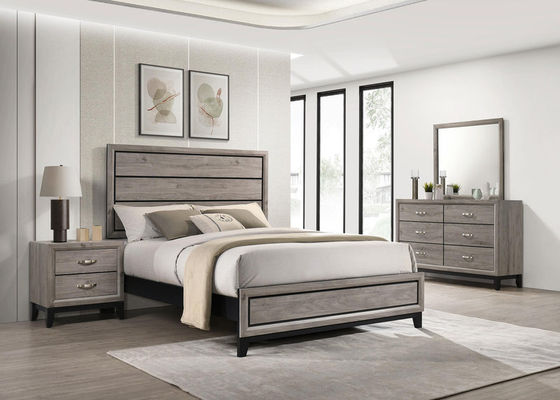 Valen Four-piece Full Bedroom Set Light Taupe - 215911F-S4
