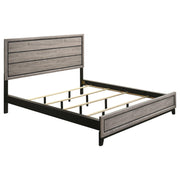 Valen Wood California King Panel Bed Light Taupe - 215911KW