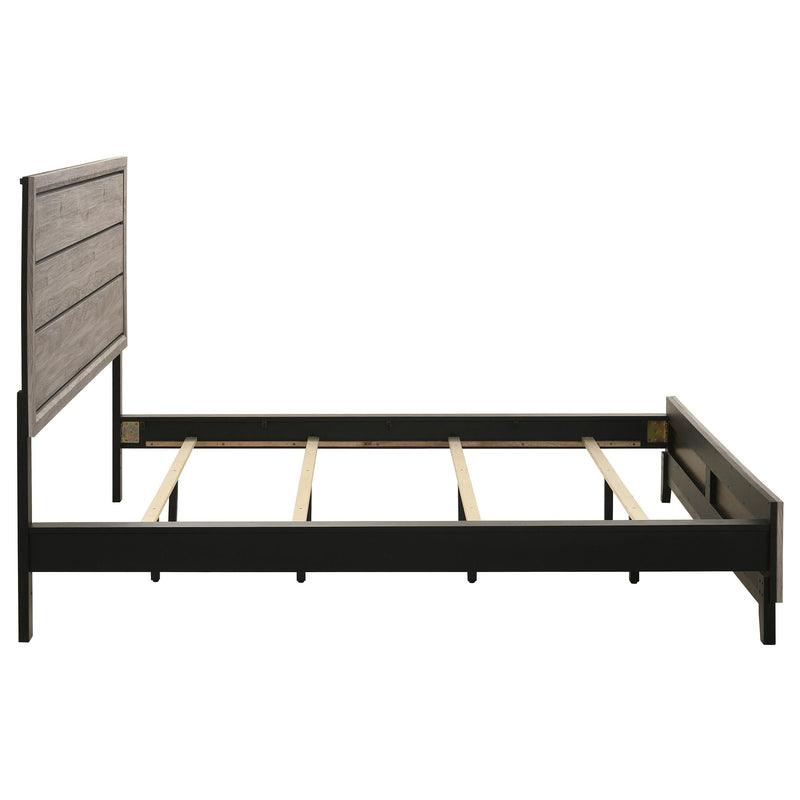 Valen Wood California King Panel Bed Light Taupe - 215911KW