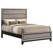 Valen Wood Full Panel Bed Light Taupe - 215911F
