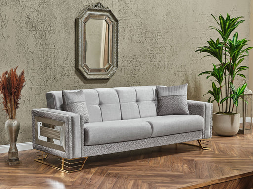 Valero Convertible Loveseat in Light Grey - 200-SER-VAL-STAR244-2