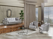 Valero Convertible Loveseat in Light Grey - 200-SER-VAL-STAR244-2