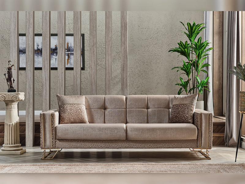 Valero Convertible Sofa in Light Grey - 200-SER-VAL-STAR244-3