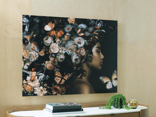 Valfer Orange/Black/White Wall Art - A8000481