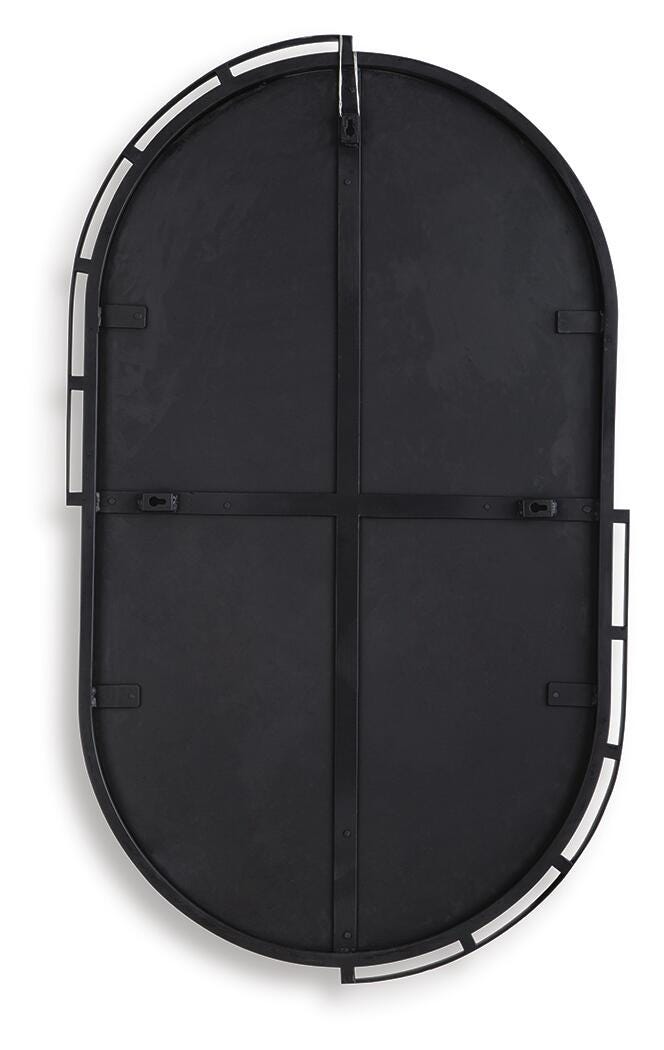 Valkings Black Accent Mirror - A8010403
