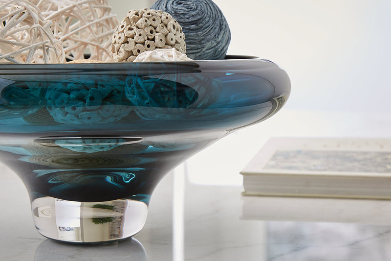 Vallborough Teal Blue Bowl - A2900017