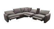 Valle 6-Piece L-Shaped Power Reclining Sectional with Console Mocha - 603400P-SET