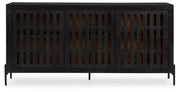Vallisburg Black/Natural Accent Cabinet - A4000644