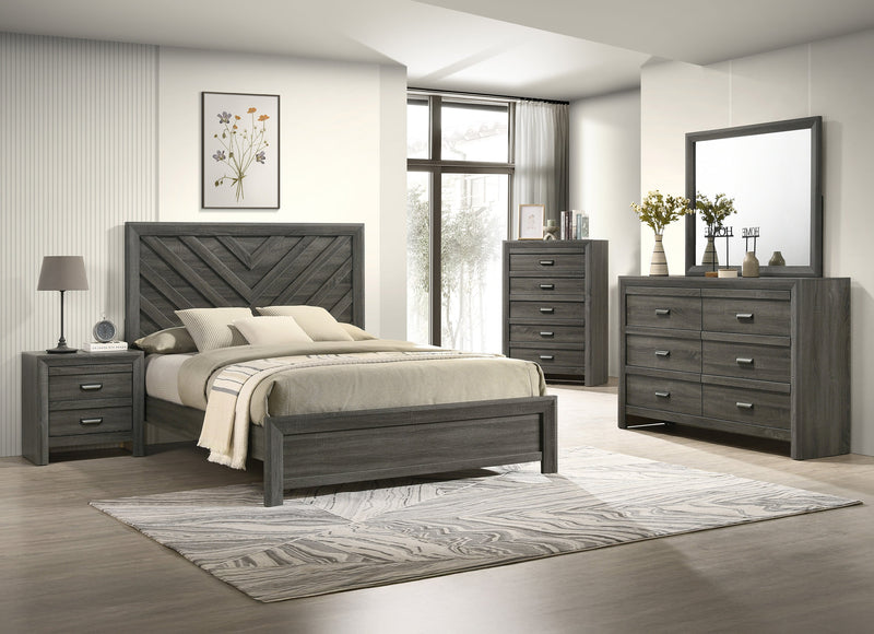 Valor Gray Full Panel Bed - DMV FurnitureFull Bed