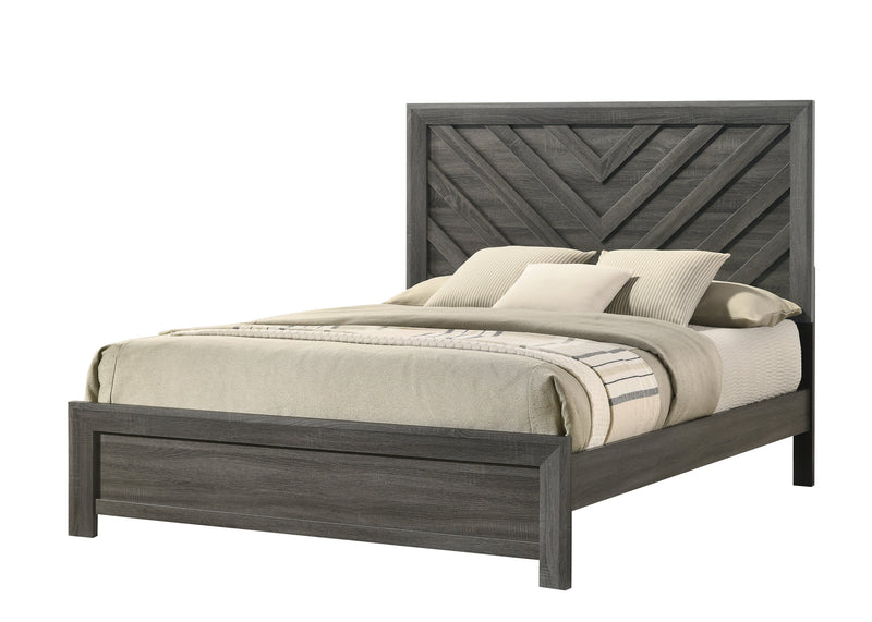 Valor Gray King Panel Bed - DMV FurnitureKing Bed