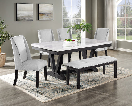 Vance Dove Faux Marble Dining Set - DMV FurnitureDining Room Set
