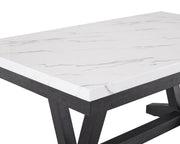 Vance Dove Faux Marble Dining Set - DMV FurnitureDining Room Set
