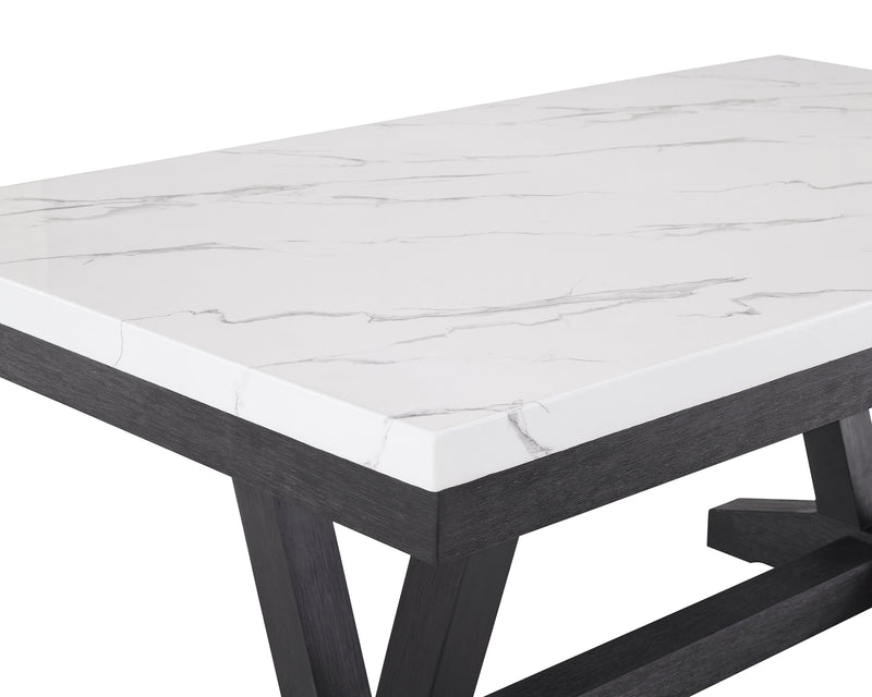 Vance Dove Faux Marble Dining Set - DMV FurnitureDining Room Set